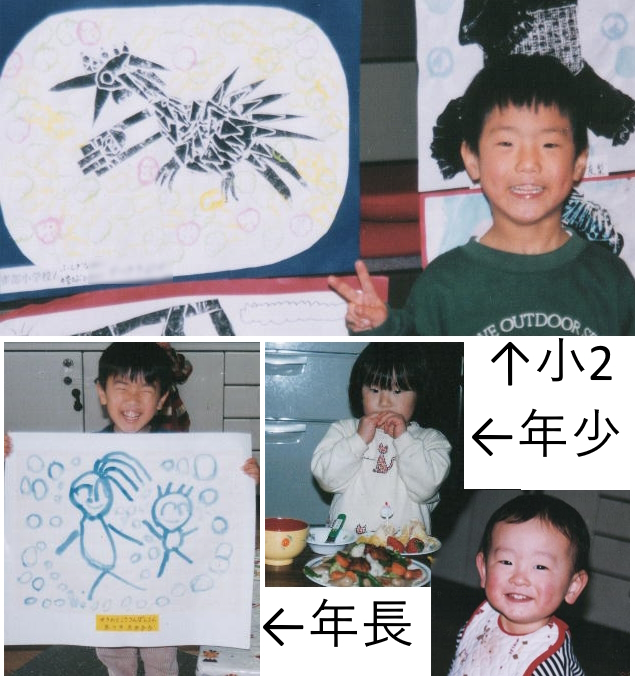 子どもの写真、25年前