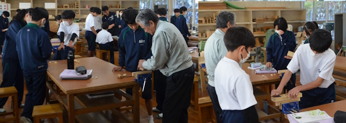 技術木工かんながけ（イメージ）