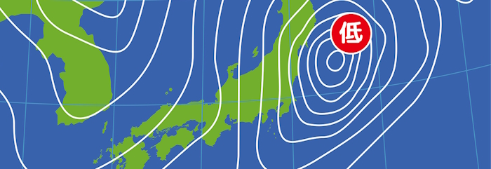 天気図、富士山頂の気圧はいくら?