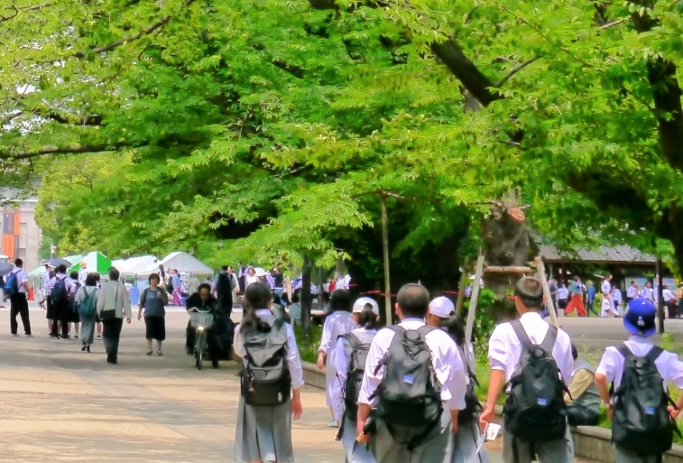 次の目的地への移動中