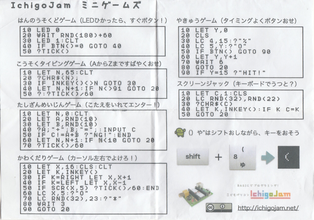 プログラムサンプル